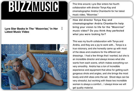 Moonrise music video Moonrise music video